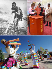 Xinhua Schlagzeilen: Tibet - 60 Jahre Demokratische Reform durch eine Linse