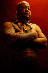 Dresden  Deutschland  ein maorischer Tattookuenstler auf der Tattoo Convention