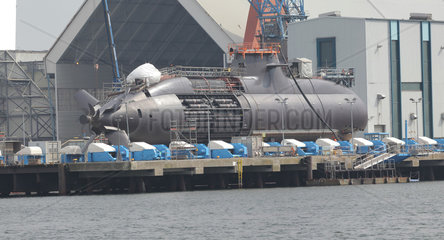 Kiel  Deutschland  im Bau befindliches U-Boot der Dolphin-Klasse in der Howaldtswerke-Deutsche Werft GmbH