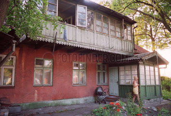 Ein altes Haus aus deutschen Zeiten in Selenogradsk (Cranz)  Kaliningrad  Russland