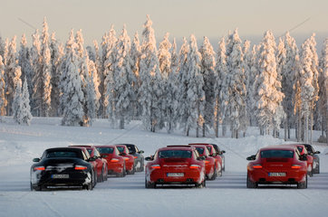 Porschefahrtraining in Lappland (Finnland)
