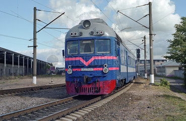 Russischer Personenzug  Kaliningrad  Russland