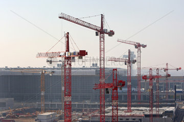 Schoenefeld  Deutschland  Blick auf die BBI Baustelle