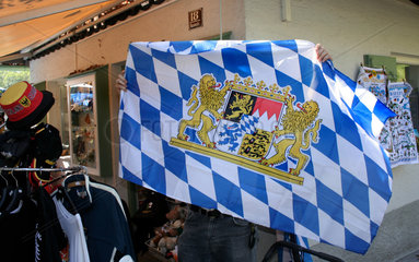 Schwangau  Deutschland  Souvenir bayerische Fahne