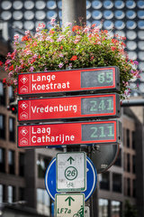 Fahrradstadt Utrecht  Wegweiser zu freien Fahrradstellplaetzen