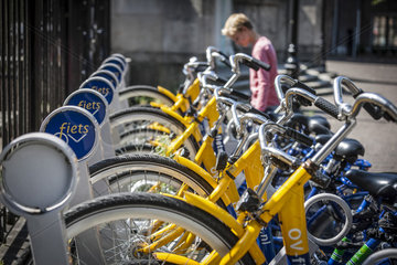 Fahrradstadt Utrecht  Leihfahrraeder in der Innenstadt
