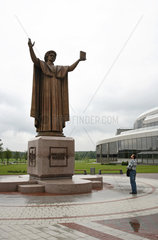 Minsk  Weissrussland  Denkmal von Francisak Skaryna
