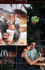 McDonalds-Schaufenster auf Mallorca