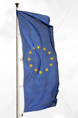 Potsdam  Deutschland  Europaflagge weht im Wind