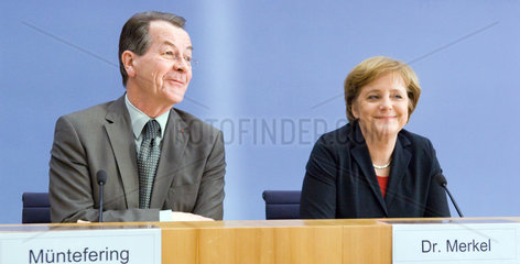 Franz Muentefering und Dr. Angela Merkel  CDU