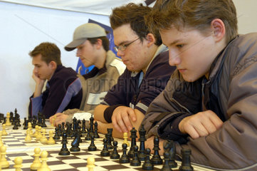 Stuttgart  junge Schachspieler