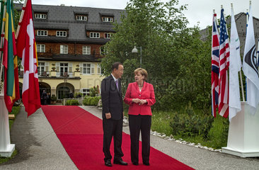 Ban Ki-moon + Merkel