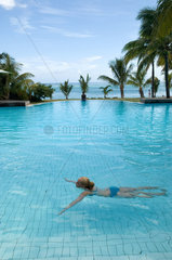 Swimmingpool auf Mauritius