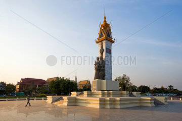 Phnom Penh  Kambodscha  Kambodschanisch-Vietnamesisches-Freundschafts-Denkmal