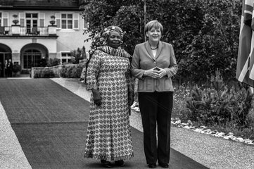 Dlamini-Zuma + Merkel