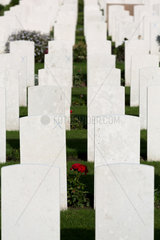Zonnebeke  Belgien  der britische Soldatenfriedhof Tyne Cot