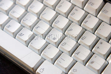 Berlin  Detailaufnahme einer Tastatur