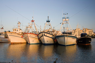 Spanien  Ayamonte  traditionelle Fischerboote