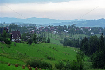 Dorflandschaft in der Tatra  Polen