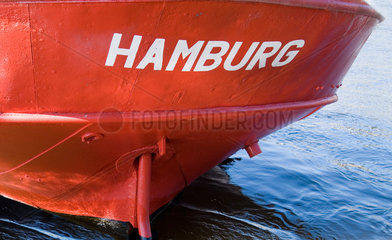 Hamburg  Boot mit dem Namen -Hamburg-