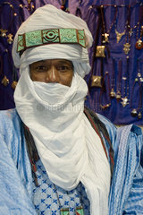 Berlin  Deutschland  Portrait eines Tuareg auf der Import Shop Berlin