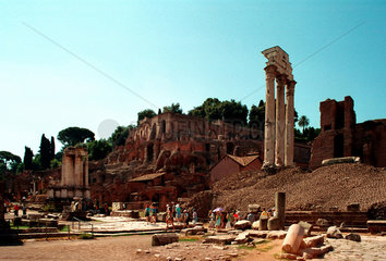 Rom  das westliche Foro Romano mit dem Palatin
