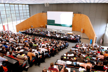 Braunschweig  Studenten im Hoersaal der TU Carolo-Wilhelmina