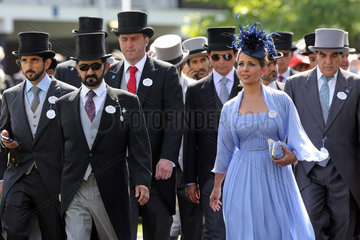 Royal Ascot  Sheikh Mohammed bin Rashid al Maktoum and his wife Haya of Jordan