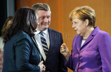 Nahles + Groehe + Merkel