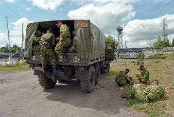 Russische Marinesoldaten  Kaliningrad  Russland