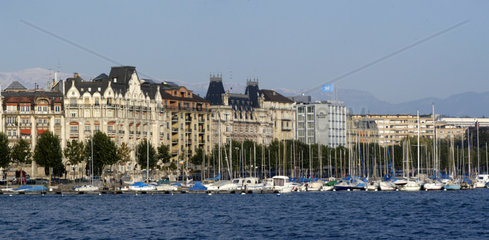 Yachthafen am Genfer See (Schweiz)