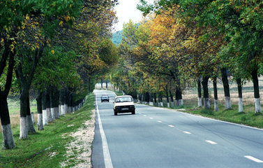 Landstrasse in Rumaenien