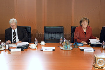 Dr. Frank-Walter Steinmeier und Dr. Angela Merkel