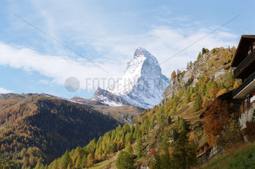 Blick auf das Matterhorn  Schweiz