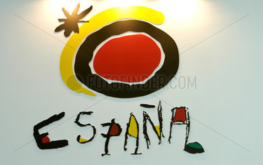 Berlin  Deutschland  das Logo des Landes Spanien fuer Tourismuswerbung