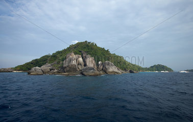 Similan-Inseln  Thailand  Blick auf die Insel Ko Miang