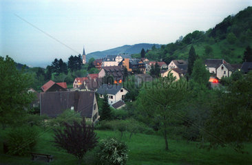 Dorf Thannenkirch in den Vogesen (Elsass)
