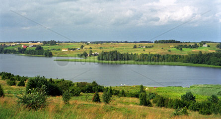 Eine Flusslandschaft in der Region Alytaus in Litauen