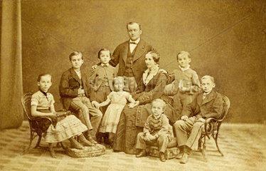 kinderreiche Familie  Quedlinburg  1865