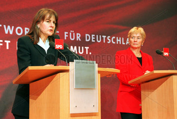 Edelgard Bulmahn (SPD) + Dr. Christine Bergmann (SPD)