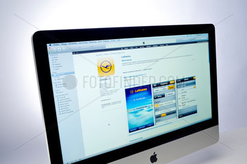 Hamburg  Deutschland  der App Store bietet einen Lufthansa App im Multimedia-Verwaltungsprogramm iTunes