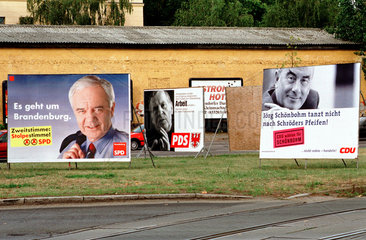 Landtagswahl Brandenburg  Wahlplakate