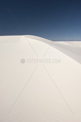 White sand dune  White Sands National Monument  New Mexico  USA
