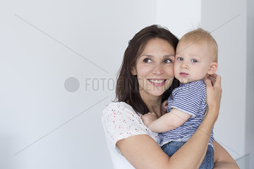 Mother and baby  portrait