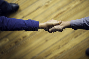 Meeting with handshake