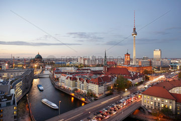 Berlin  Deutschland  Panorama von Berlin-Mitte