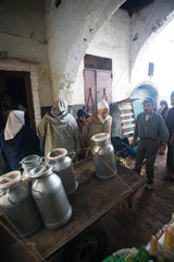 Tetouan  Marokko  Milchlieferung im Souk