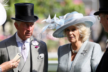 Royal Ascot  Portrait of Prince Charles and the Duchess of Cornwall  Camilla Mountbatten-Windsor