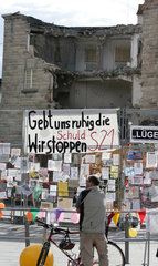 Stuttgart  Deutschland  Protestschreiben gegen Stuttgart 21