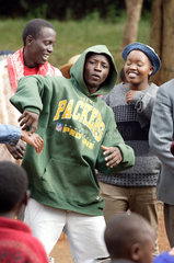 Nairobi  Jugendprojekt Slum-rap-group